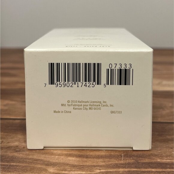 2013 HALLMARK KEEPSAKE ORNAMENT QXG7333 JOLLY OLD ELF GLASS SANTA TEDDY BEAR - Picture 4 of 10